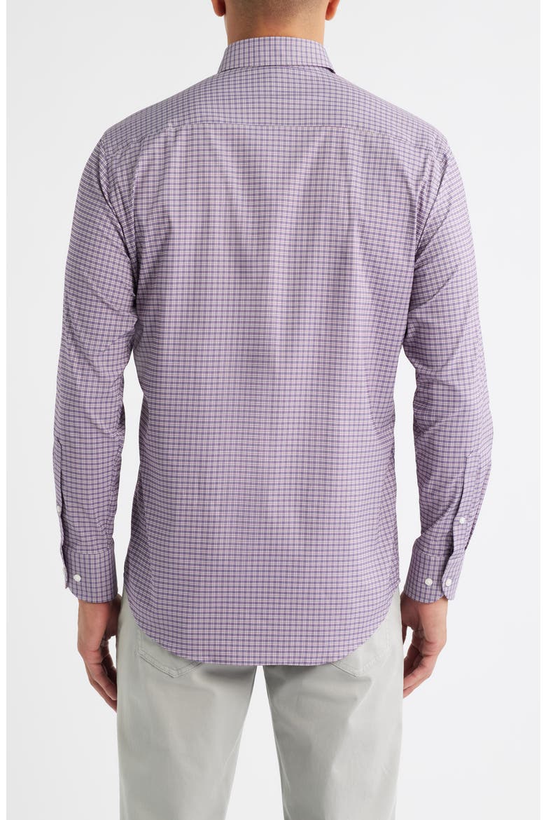 Petaluma Check Performance Twill Button-Down Shirt, Alternate, color, PARISIAN FIG
