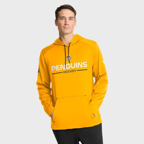 Men's Fanatics Gold Pittsburgh Penguins Authentic Pro Rink Hoodie