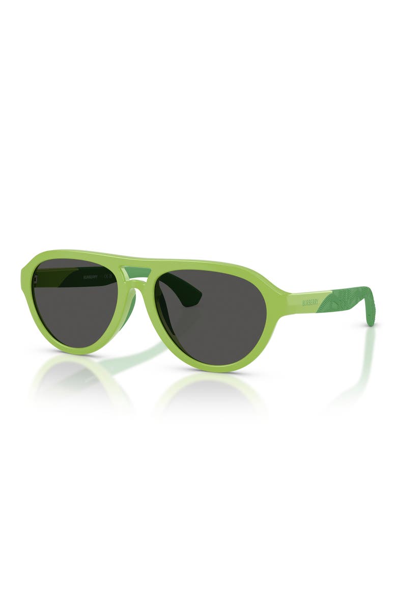 Kids' 51mm Pilot Sunglasses, Alternate, color, LIGHT GREEN / DARK GREY