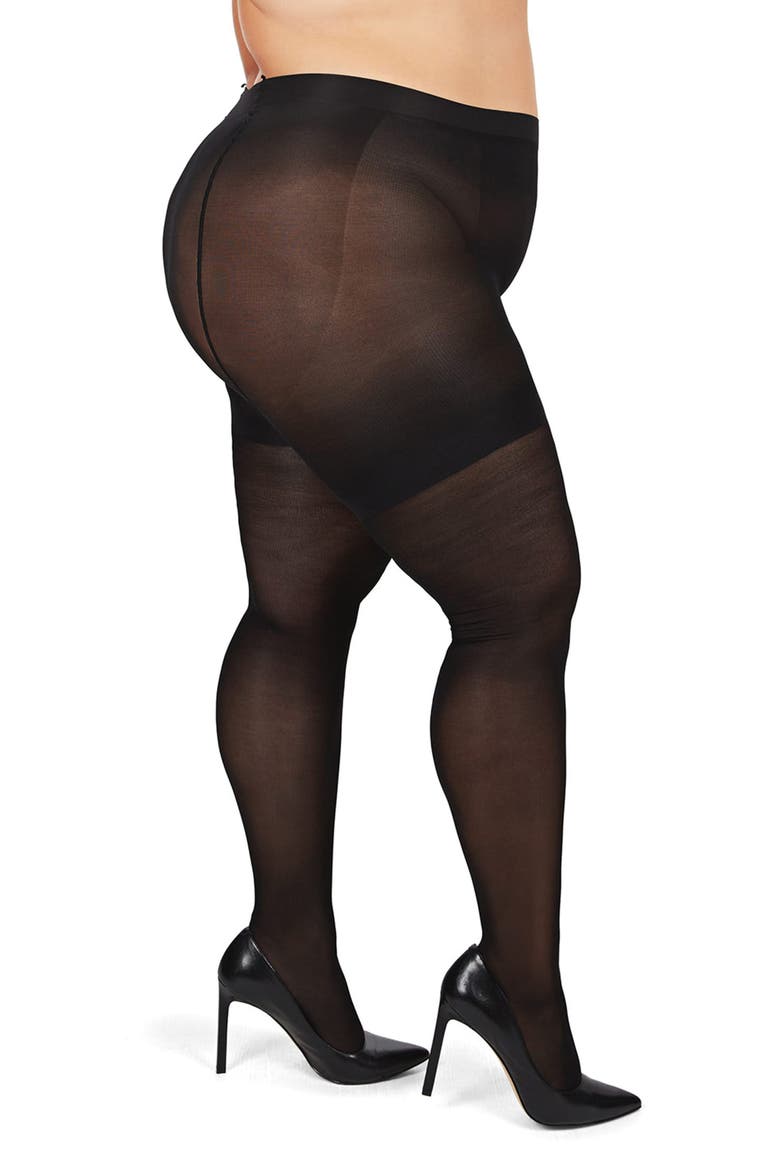 Lustre Shaper Tights, Alternate, color, BLACK