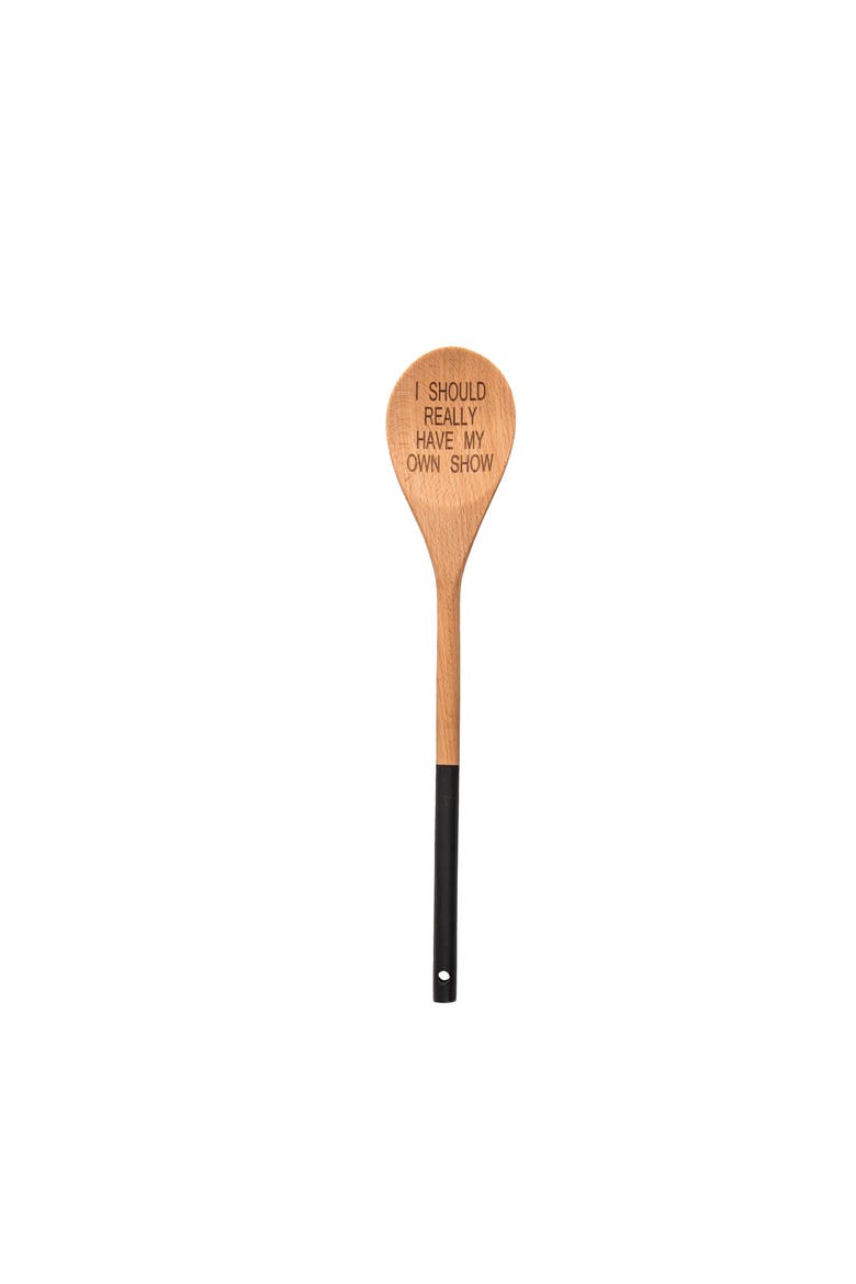 Really Have My Own Show Wooden Spoon Wood Brown, Main, color, Brown