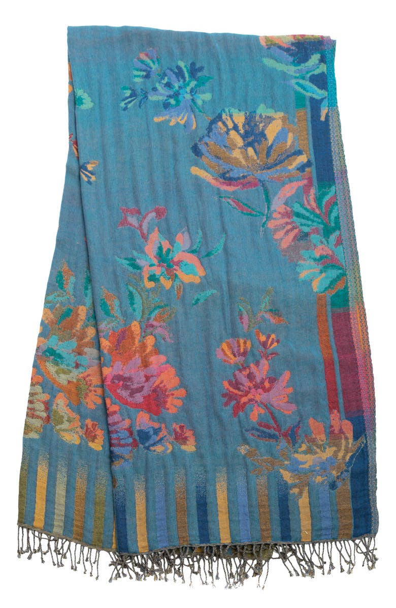 SAACHI Reversible Floral Scarf, Main, color, 