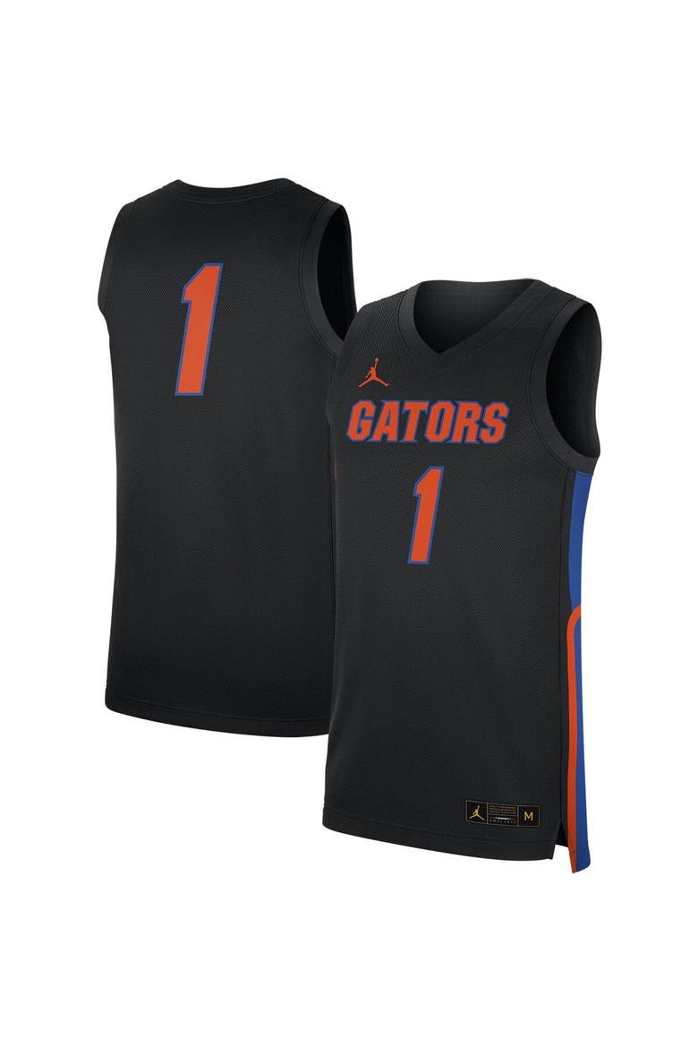 Men's Jordan Brand Black Florida Gators Replica Jersey, Main, color, Black