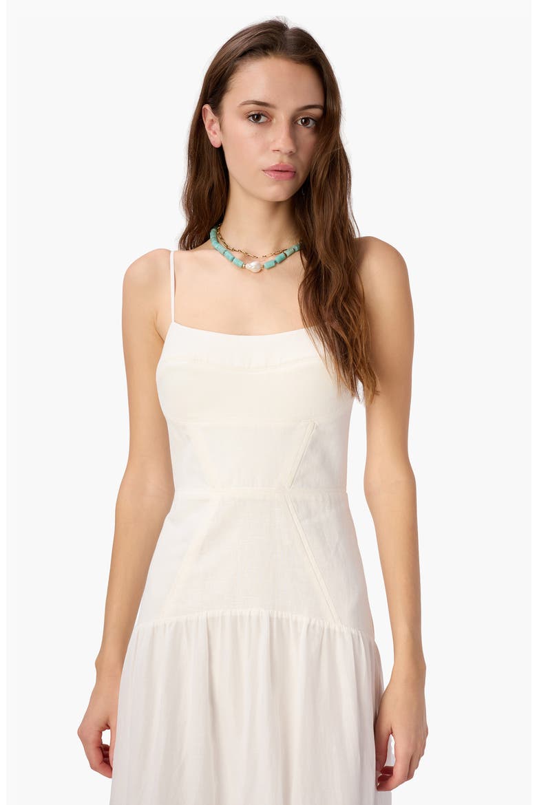 Salerno Corset Maxi Dress, Alternate, color, MACADAMIA