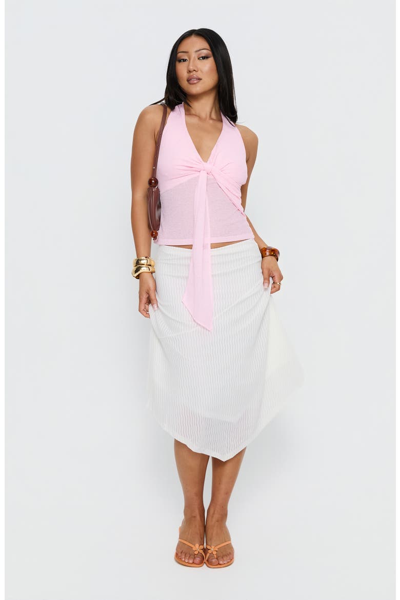 Adrea Asymmetric Midi Skirt, Alternate, color, WHITE