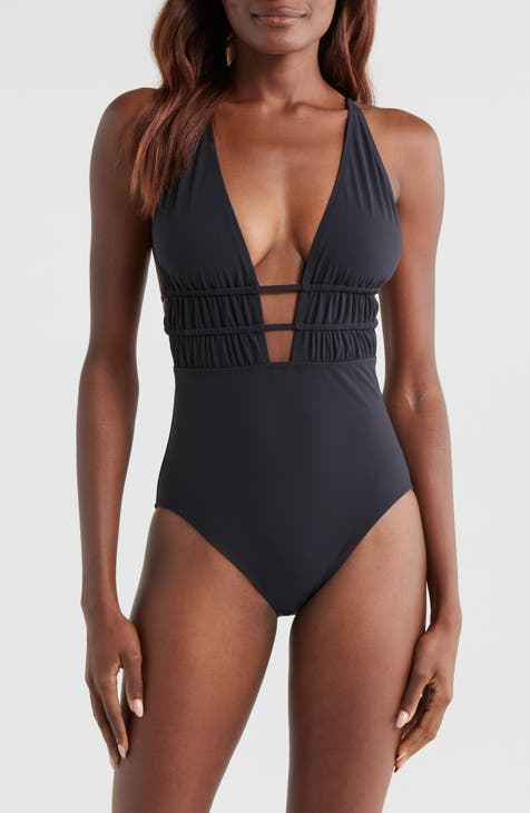 Women s Plunge One Piece Swimsuits Nordstrom