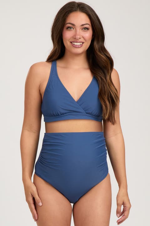 High Waist Maternity Bikini Set