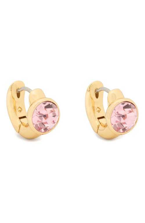 Kate Spade Keep Sparkling Earrings In Pink/gold