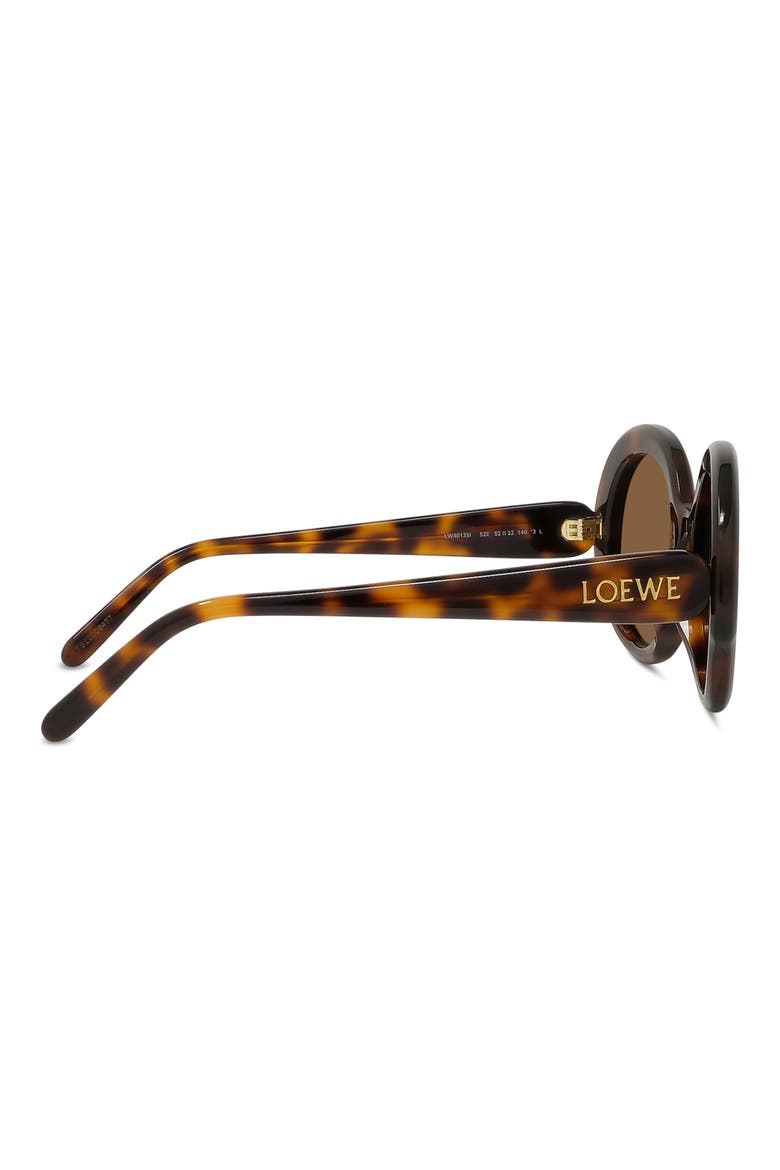 Thin 52mm Round Sunglasses, Alternate, color, DARK HAVANA / BROWN
