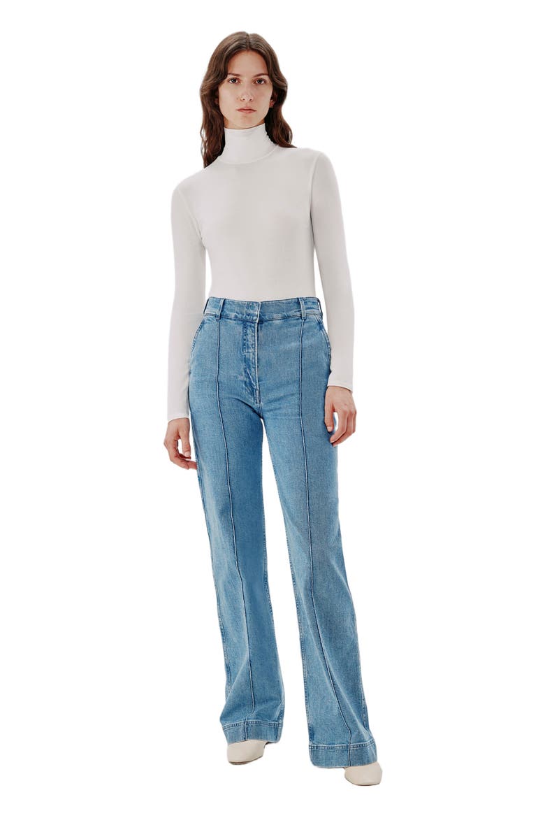 TURTLENECK BODYSUIT, Main, color, WHITE