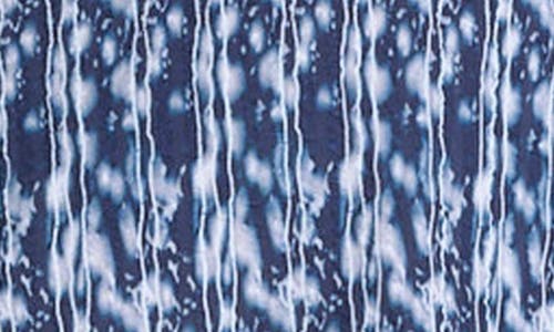 Studio Garnet Los Angeles Midnight Wave Short Sleeve Cotton Seersucker Button-up Shirt In Navy