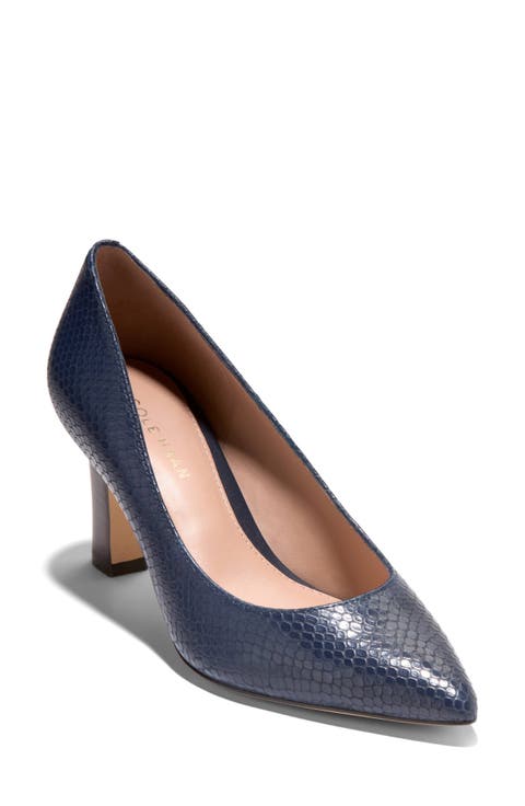 Mylah Snakeskin Embossed Pump (Women)