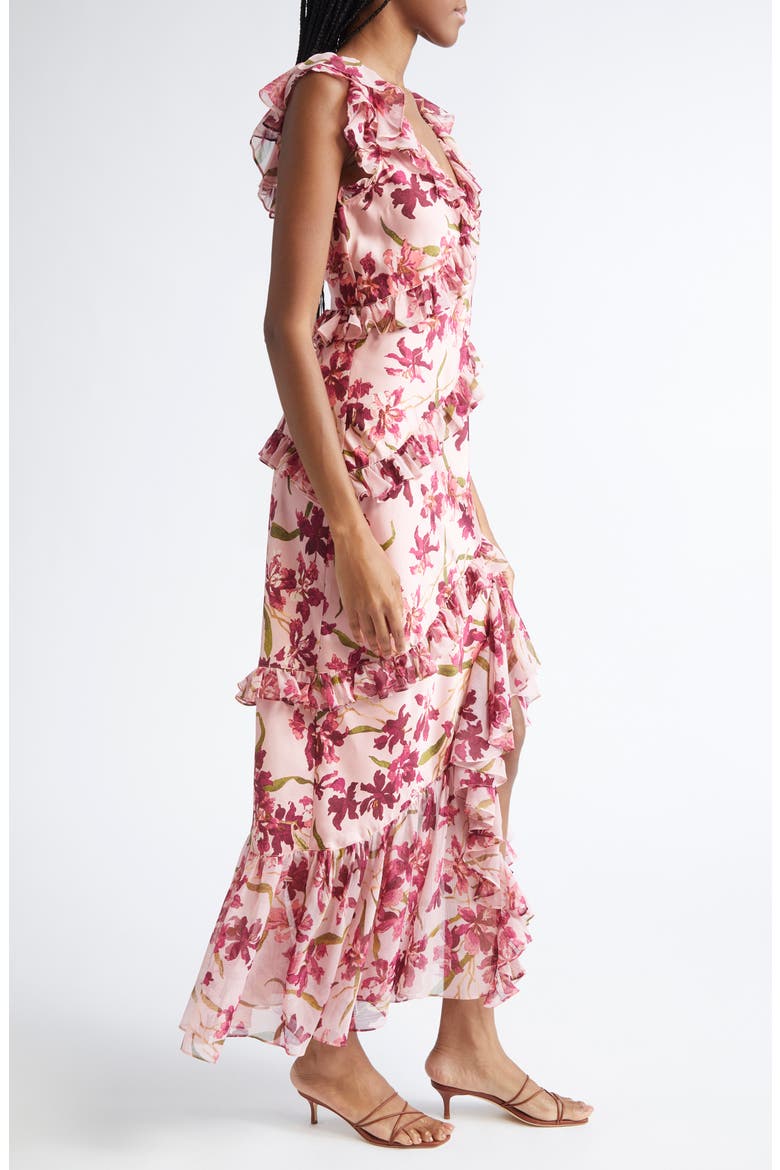 Trailing Hibiscus Maxi Dress, Alternate, color, BLUSH PETAL MULTI
