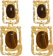 Petit Moments Ocean Relic Quartz Stone Drop Earrings