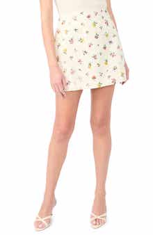 Margaret Floral Cotton Miniskirt