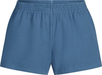 Foldover Cotton Blend Jersey Shorts