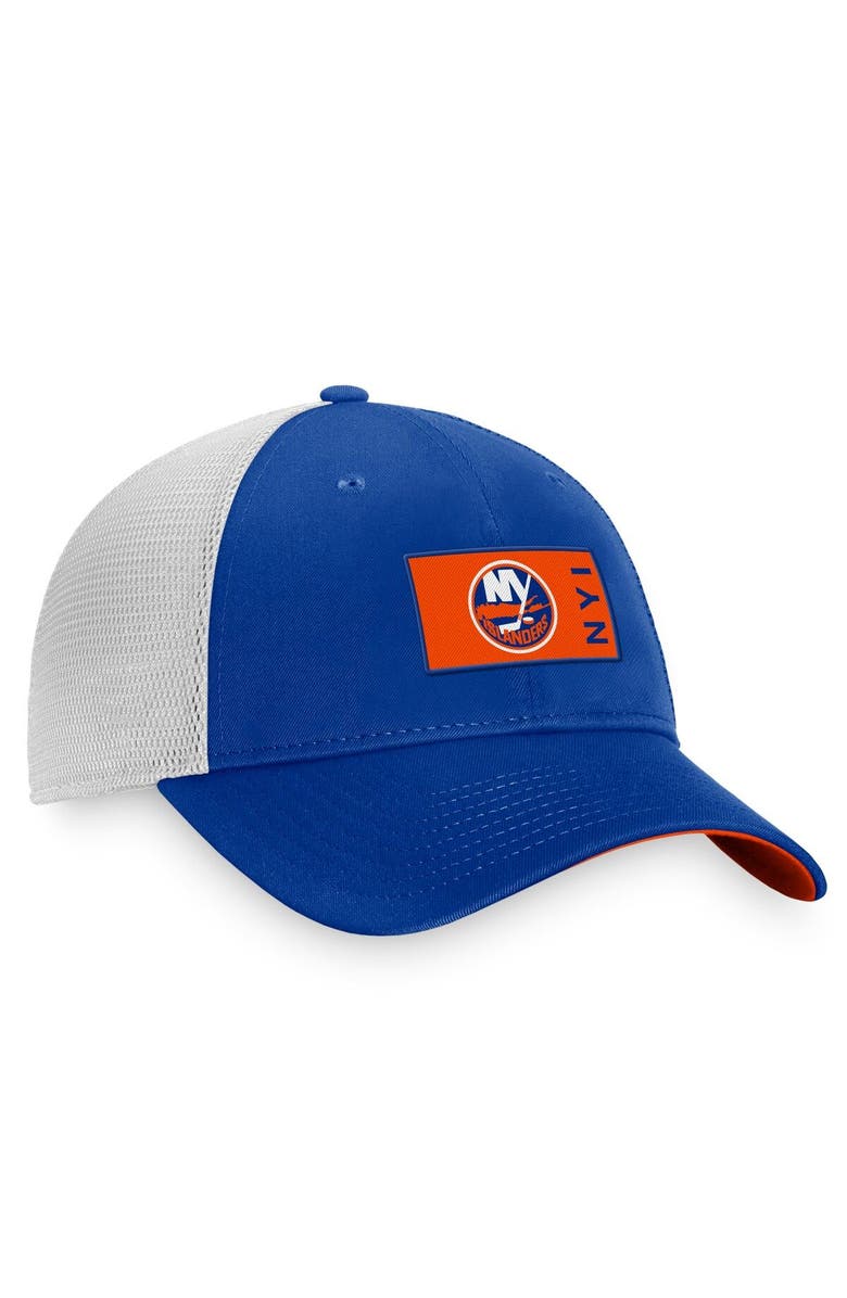 FANATICS Men's Fanatics Branded Royal New York Islanders Authentic Pro Rink Trucker Snapback Hat, Alternate, color, 