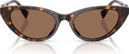 RALPH 53mm Gradient Cat Eye Sunglasses