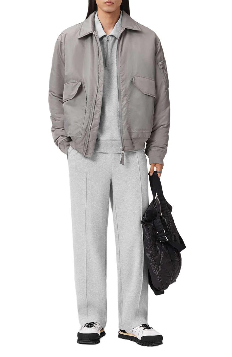 AllSaints Milo Tie Waist Sweatpants, Alternate, color, Light Grey Marl
