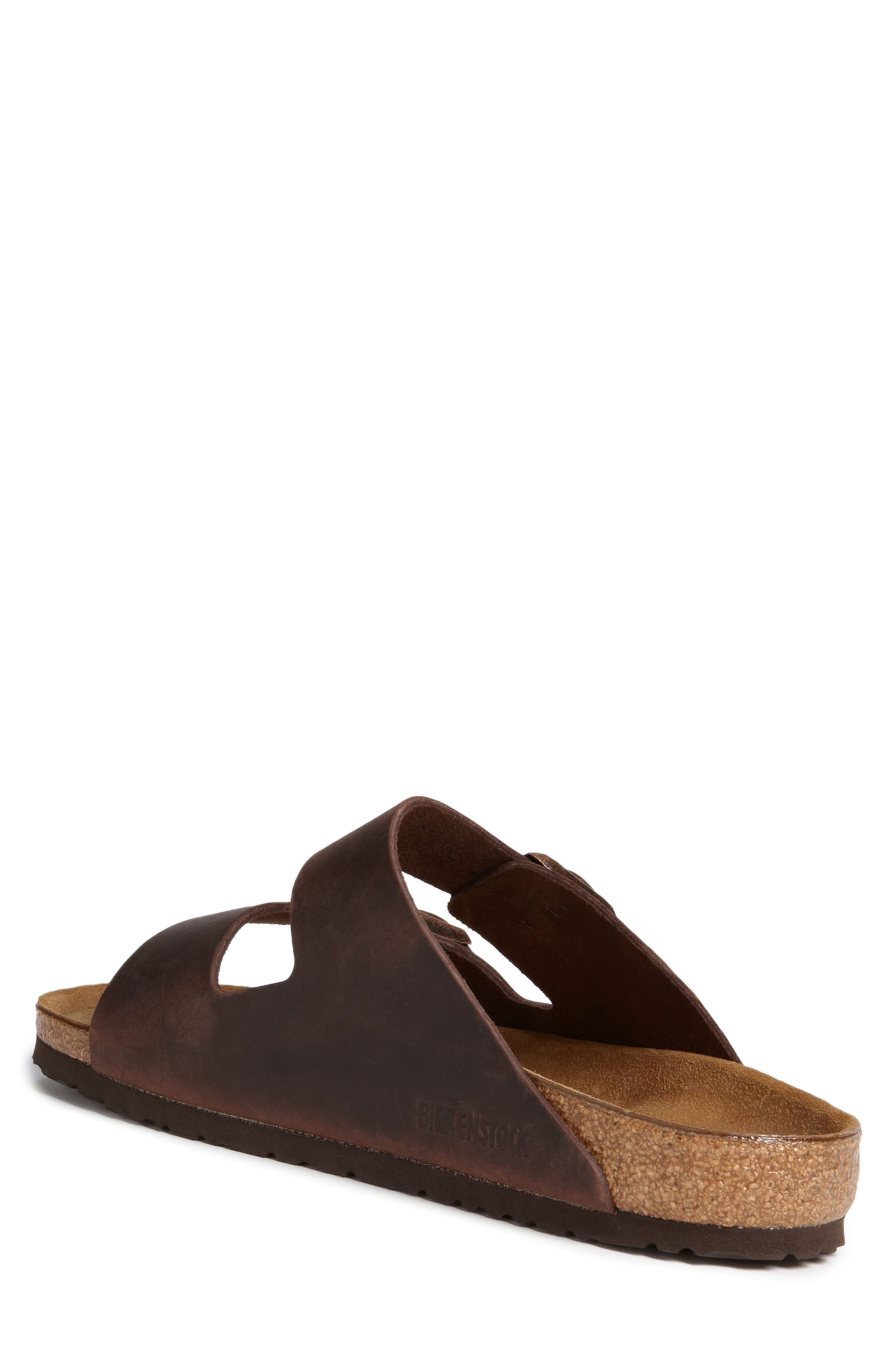 Birkenstock Arizona Slide Sandal, Alternate, color, Habana Oiled Brown