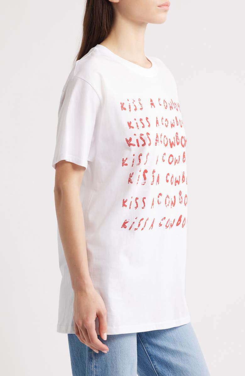 NASTY GAL Kiss a Cowboy Graphic T-Shirt, Alternate, color,