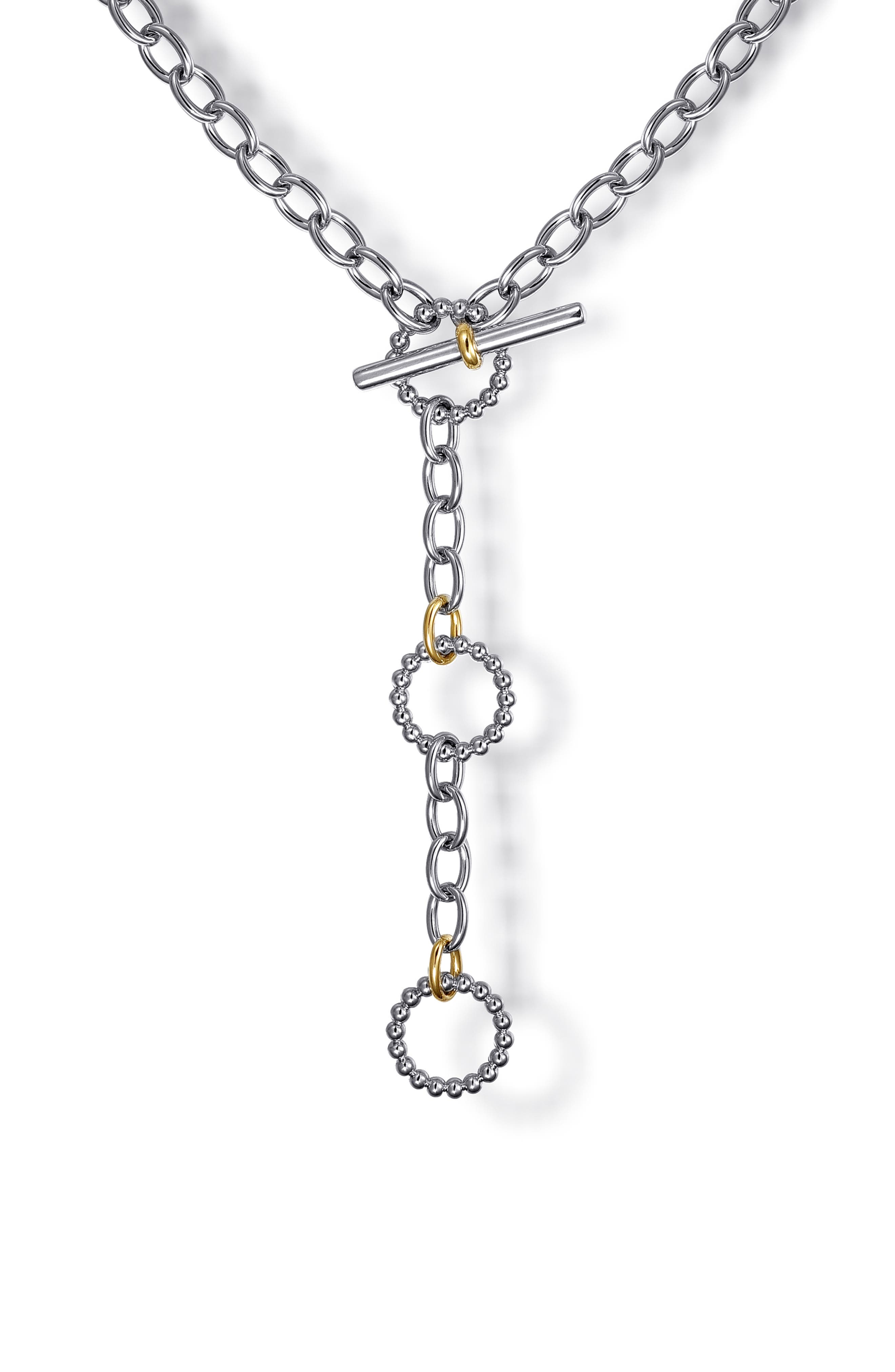 selected SILVER/ 14K YELLOW GOLD