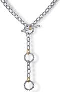 Gabriel & Co. Sterling Silver & 14K Gold Y-Necklace