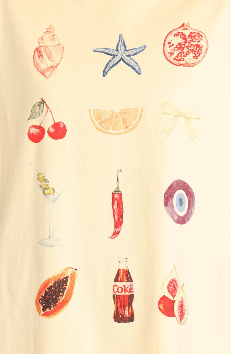 Petal & Pup Daphne Graphic T-Shirt & Gingham Shorts Set, Alternate, color, Yellow Red Gingham