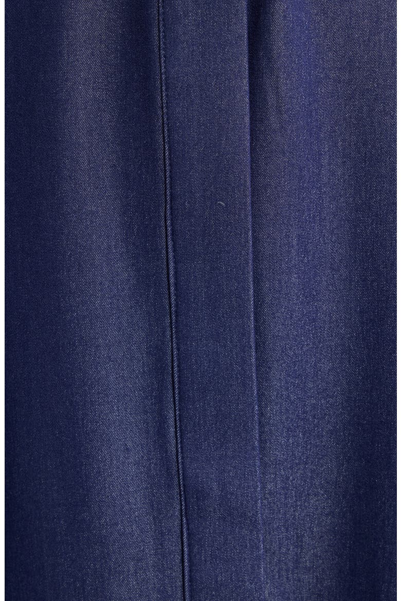 Tiered Faux Denim Shirtdress, Alternate, color, MIDNIGHT FAUX DENIM