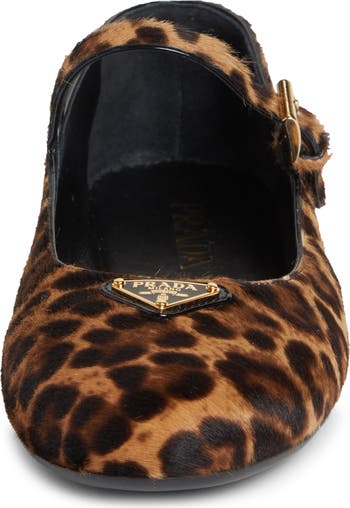 Prada Genuine Calf Hair Mary Jane Flat (Women) | Nordstrom