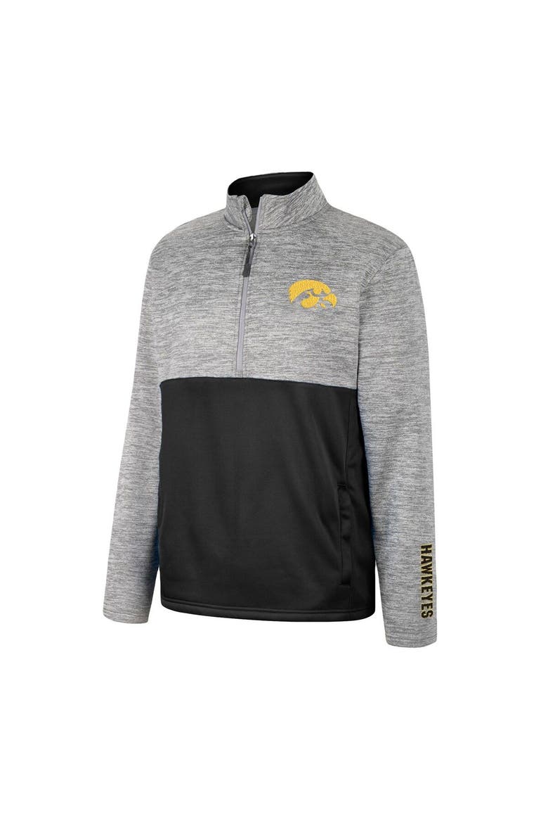 Men's Colosseum Gray Iowa Hawkeyes John Half-Zip Jacket, Alternate, color, Gray