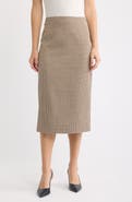 Anne Klein Houndstooth Midi Skirt