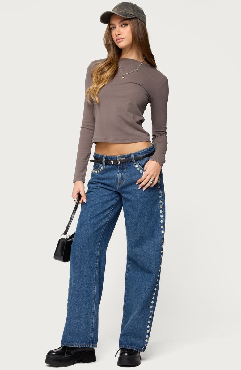 EDIKTED Kiyan Long Sleeve T-Shirt, Alternate, color, 