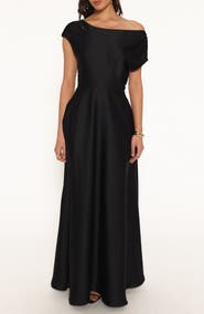 Petal & Pup Alyce Asymmetrical Maxi Dress