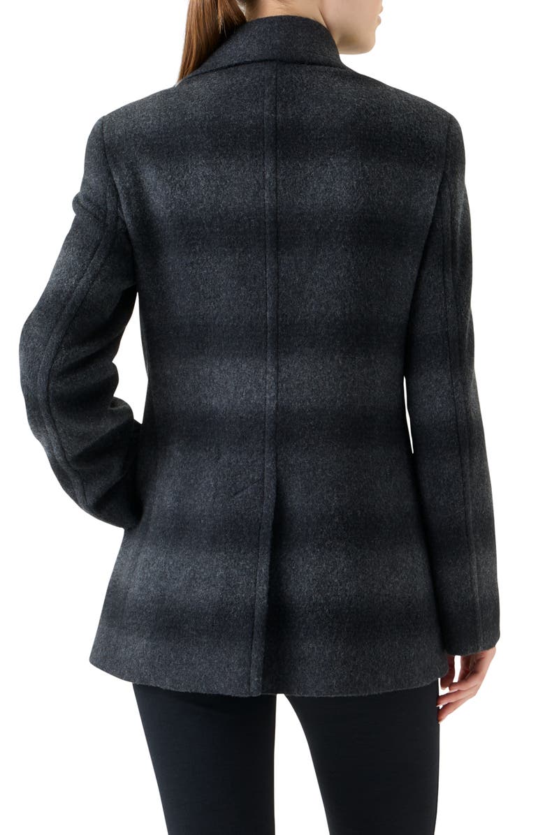 Akris punto Blurred Check Wool Blend Peacoat, Alternate, color, Charcoal-Black