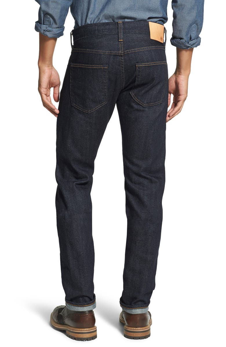 AG 'Nomad' Skinny Fit Selvedge Jeans, Alternate, color,