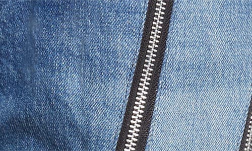 Junya Watanabe Flared Denim Trousers With Zipper Detail In Multi
