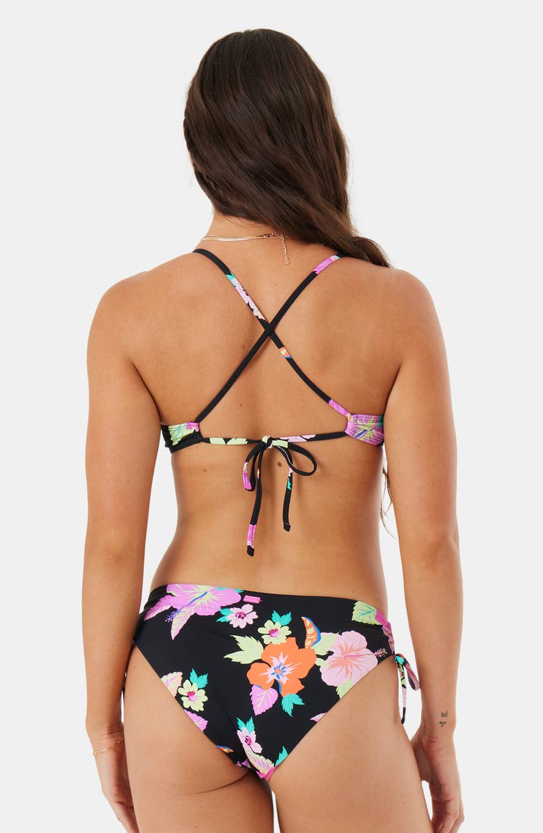 Roxy Wanderlust Hipster Full Bikini Bottoms, Alternate, color, Black Multi