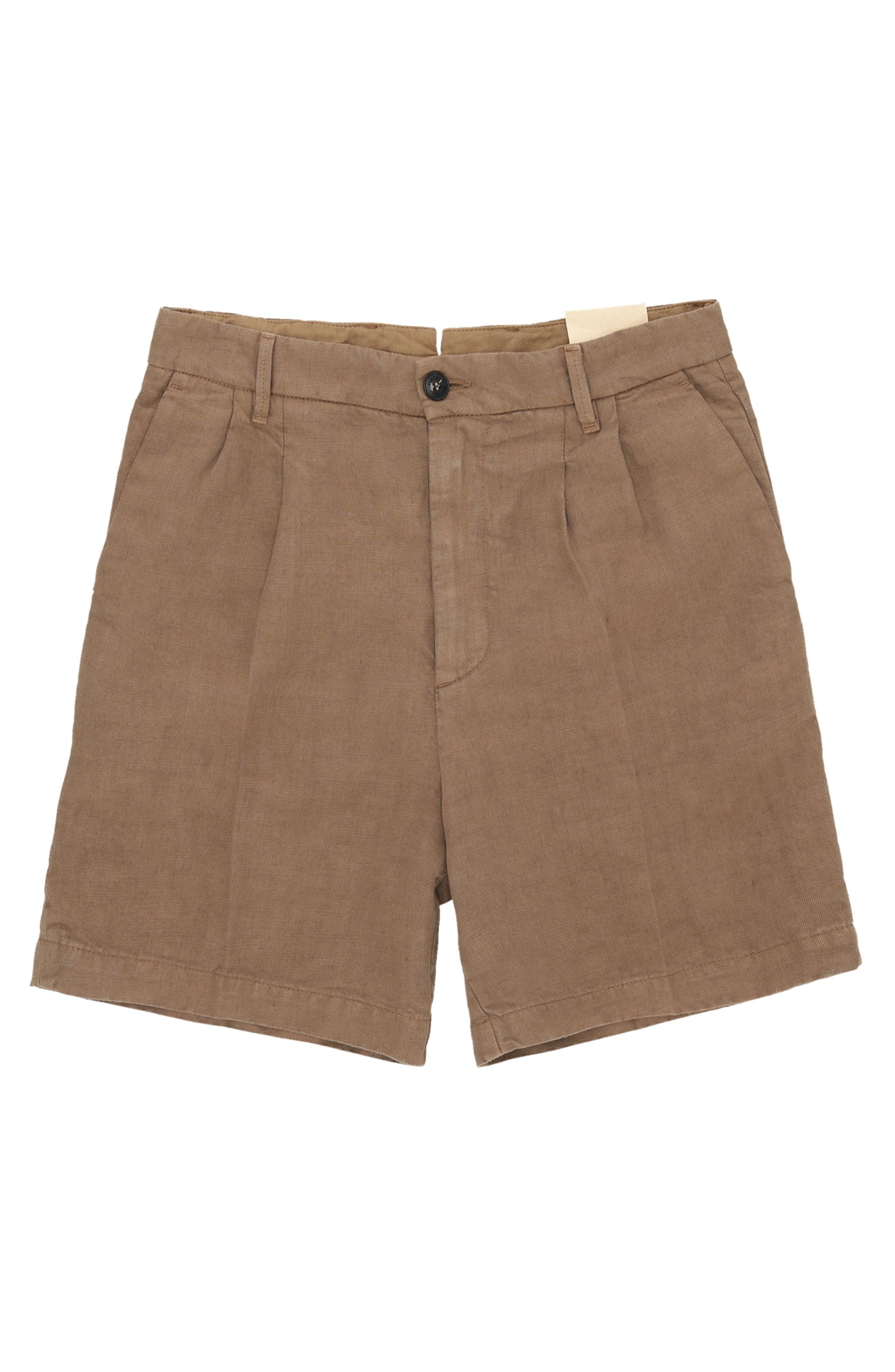 Beachshort Linen Short with Pleats - image 3