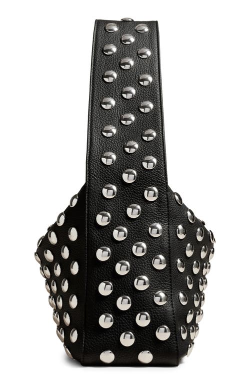 Khaite Elena Stud Detail Shoulder Bag In Black