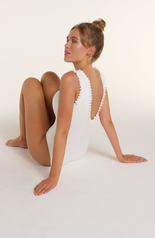 Hermoza Natalie One-piece Swimsuit In White