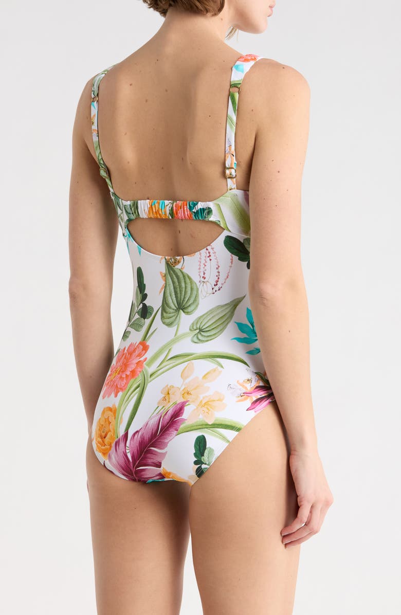 JANTZEN Jolie One-Piece Swimsuit, Alternate, color, Green Multi