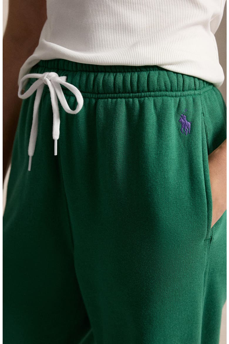 Arctic Cotton Blend Fleece Sweatpants, Alternate, color, BUSH GREEN