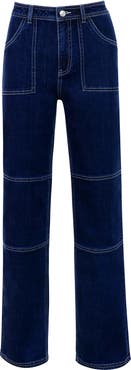 Mistress Rocks Ranger Straight Leg Utility Jeans