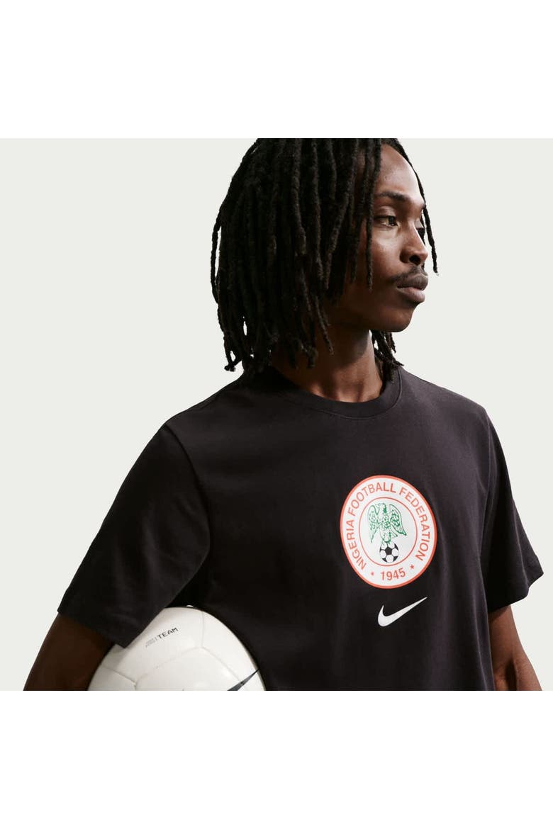 Men's Nike Black Nigeria National Team Crest T-Shirt, Alternate, color, Black