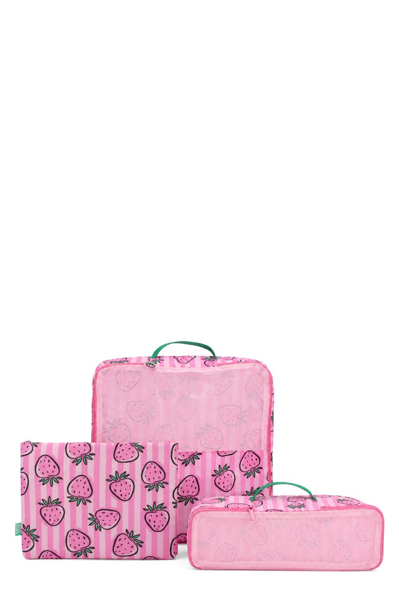Kids' Set of 3 Mini Packing Bags, Main, color, PINK