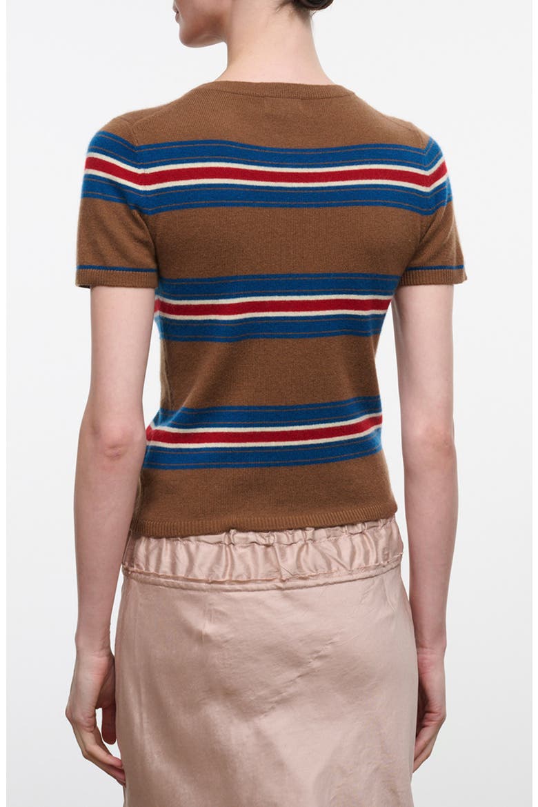 Easy Striped Cashmere Sweater, Alternate, color, SAVOY STRIPE