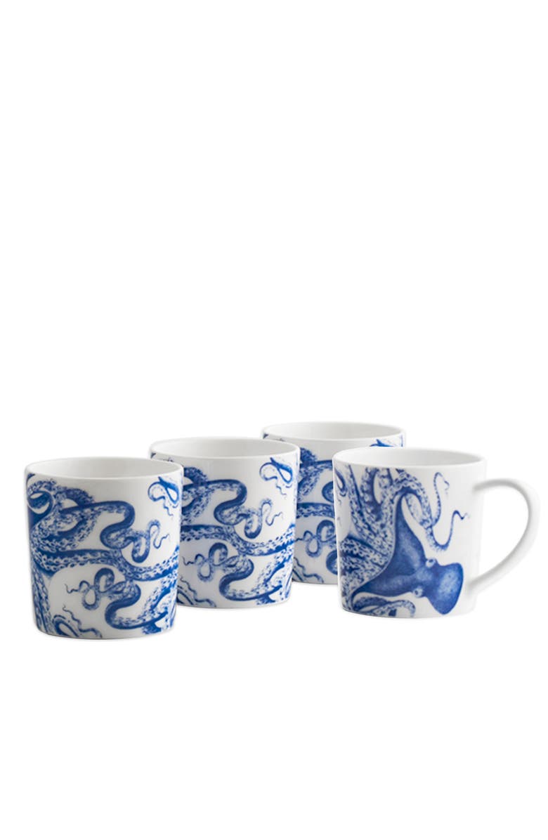 Caskata Lucy Mug - Porcelain - Set 4, Alternate, color, Blue