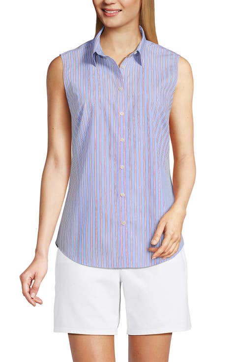Sleeveless No Iron Shirt