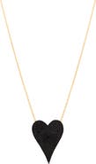 SHYMI Jumbo Pavé Heart Pendant Necklace